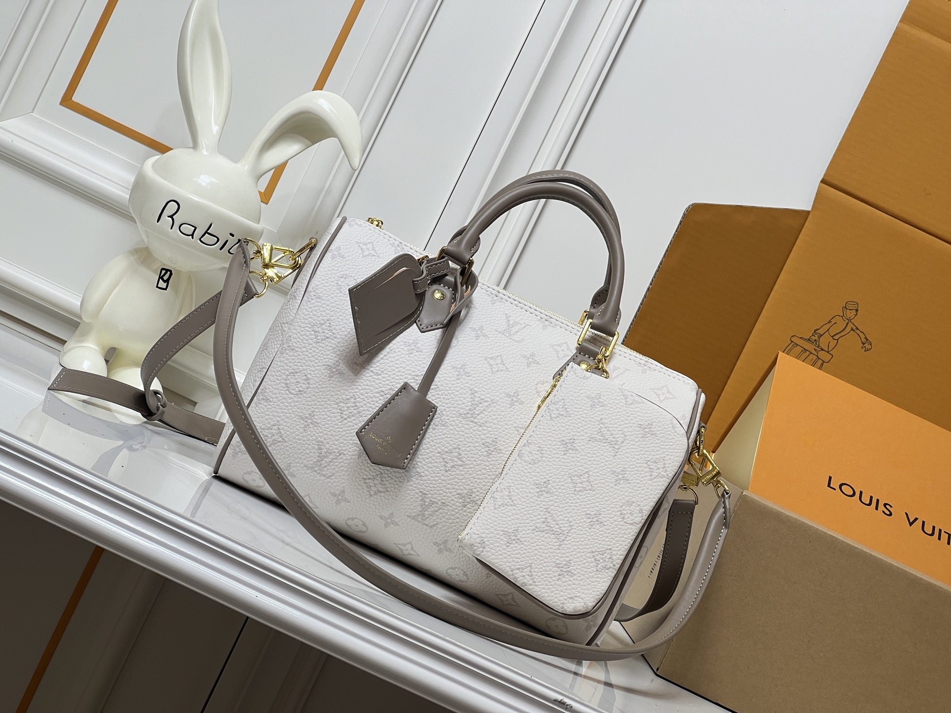 Louis Vuitton LV Classic Handbag Premium Canvas Model M24457 Shoulder Strap Special Occasion New Arrival